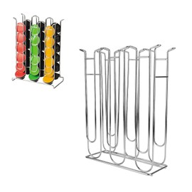 Topyond Coffee Pod Holder Multi-Functional K Cup Organizer Iron Coffee Pod Storage Tower for Saving Space for Home Cafe Office