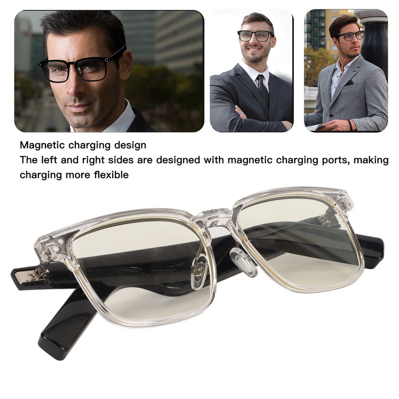 Bluetooth5.3 Smart Glasses Blue Light Blocking IPX4 Waterproof Handsfree Calling