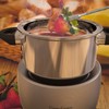 Stainless Steel Fondue Pot Set- Melting Pot Cooker and Warmer