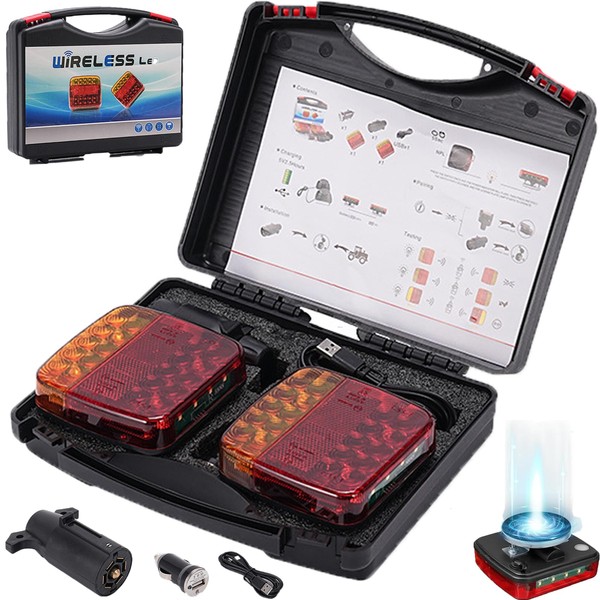 Magnetic Wireless Trailer Light,Trailer light,wireless trailer lights magnetic，Powerful Suction Base