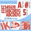 376 Pcs 24 Sheets Large Letter Stickers Glitter Big Font