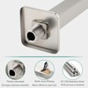 Voolan Shower Arm with Flange, Ceiling Mounted Fixed Shower Pipe,