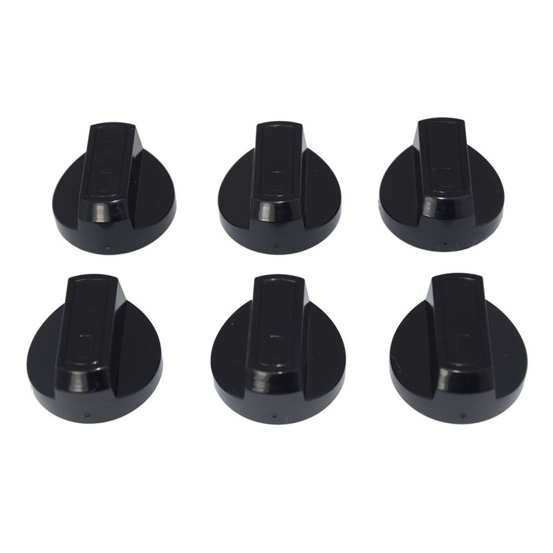 Ufixt Universal Black Control Knobs for Ovens, Cookers and Hobs