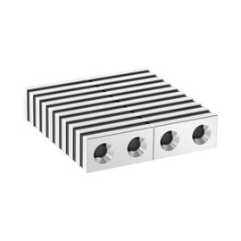 LiftSun 16 Pack N42-1" (L) x 1/2" (W) x 0.12" (H) Rare Earth Magnets - 2 x #6 Countersunk Bar Magnets with Screw Holes, 9.2 LB NdFeB Block Magnet - 1 x 0.5 x 0.12 inch