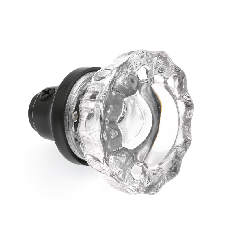 Prime-Line E 28317 Mortise Style Fluted Glass Door Knobs -
