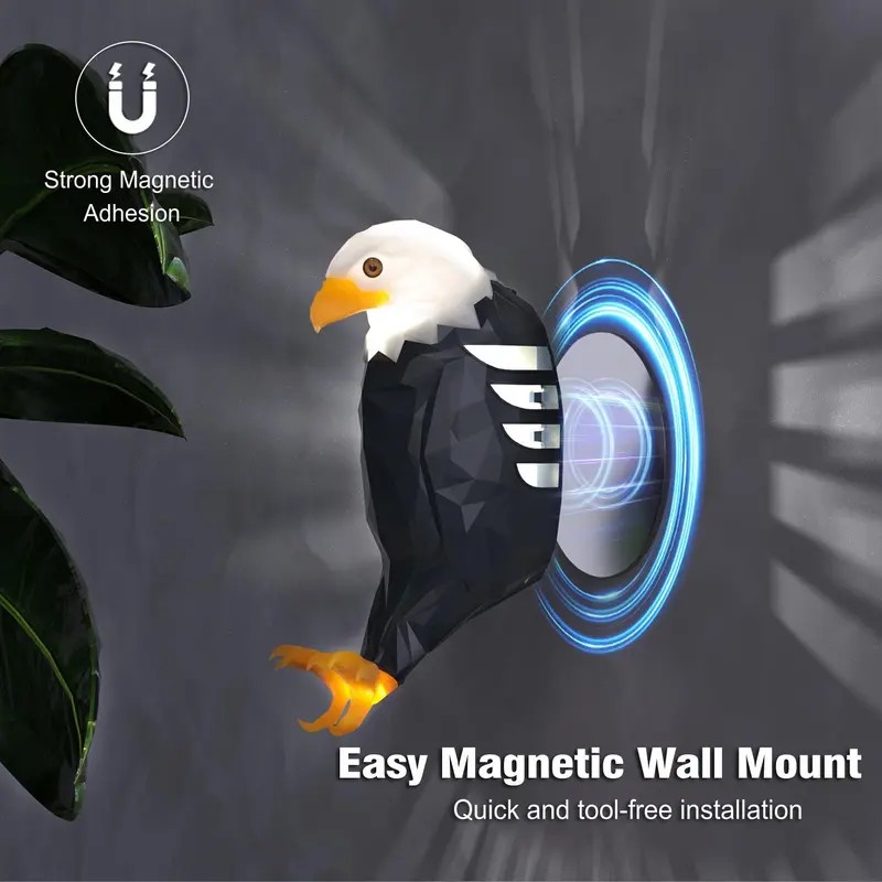 LED Magnetic Wall Night Light – USB Rechargeable No Drill