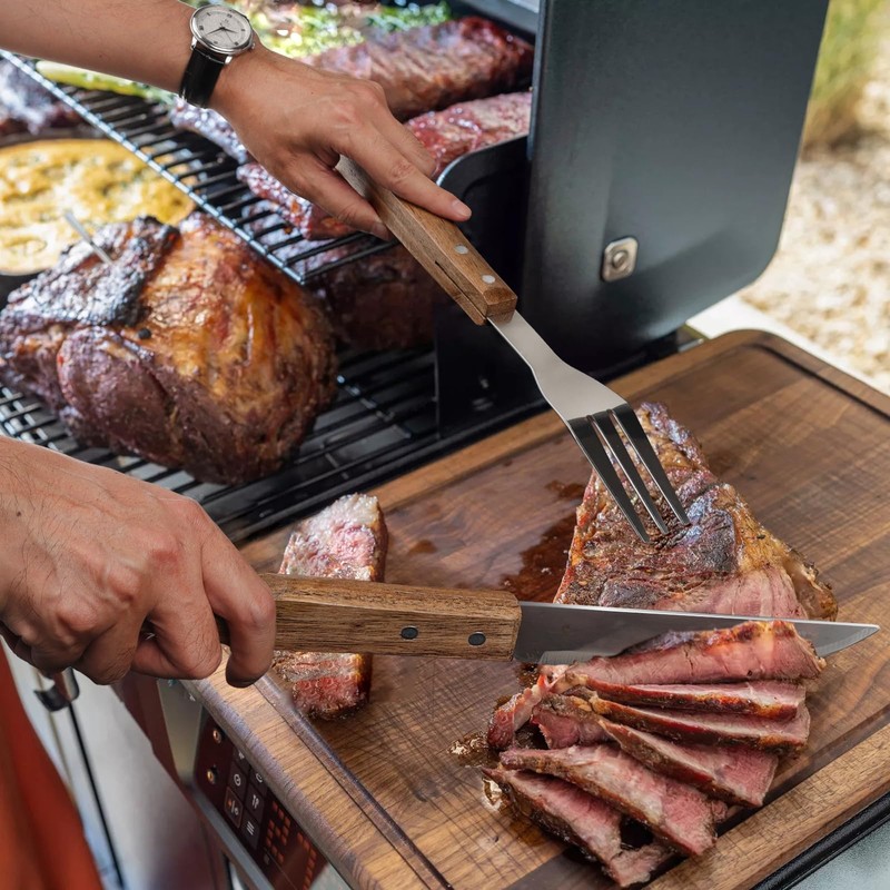 5pcs BBQ Grill Accessories Set - Stainless Steel Grilling Tools