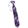 TigerTie Children tie necktie in lila Lilac anthracite silver gray