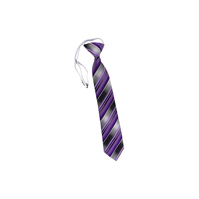TigerTie Children tie necktie in lila Lilac anthracite silver gray