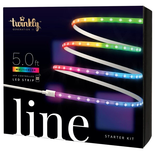 Twinkly Line – Starter Kit, 5 Feet, White Strip, Plug