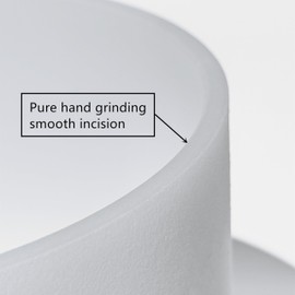 TRAYAYA 528hz Solfeggio Frequency C Note Root Chakra Frosted Quartz Crystal Singing Bowl 8 Inch