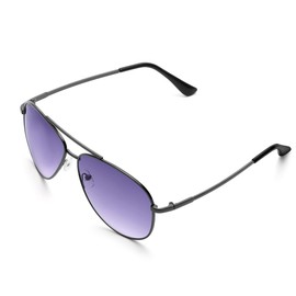 SA HEXISHIJIA Sunglasses for Women and Men,Classic Aviator Sun Glasses for Men Women Driving Shades UV Protection 2024 New (Black Frame Purple Lens)