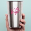 Decal Stickers of Virgo (Pink) (Set of 2) Premium Waterproof