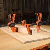 Jorgensen Bar Clamps For Woodworking, 12" 2-Pack One-Handed Clamps/Spreade