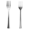 Exquisite Plastic Mini Forks 100CT Premium Quality Silverware Silver Look