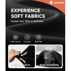 GAYHAY 3 Pack Capri Leggings for Women - Stretch Tummy Control Yoga Pants for Cycling Workout