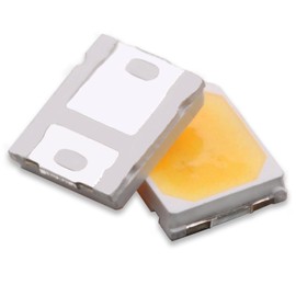 LEDGUHON 100Pcs 0.5W White 3528 SMD Led Chip Emitting Diode Full Spectrum Ra90 High Intensity Bright Lighting for Supplemental Lighting(Surface Mount PLCC 3.5mmx2.8mm/150mA/White 4000K/DC 2.0-2.4V)