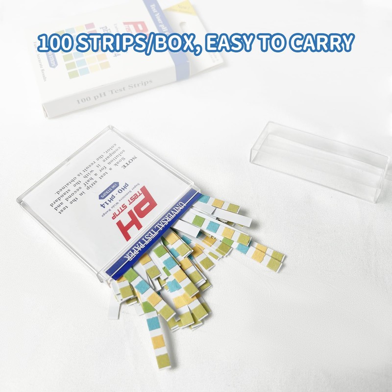 pH Test Strips 100 Pieces Universal Water Test Strips PH