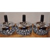 3 X Spinning Glow in Dark Ashtray skull push to