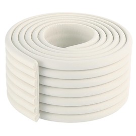 CREATCABIN 2m/6.56ft Window Gap Sealing Strip White Insulation Roll Plastic 3.3 x 0.3in Adhesive Soundproofing Pressure Sensitive Thermal Tape for Window Door Gap Water Pipes Sound Light Innsulation