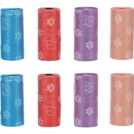 Flamingo Poop Bag Basic Paws Multicoloured 8 x 15 Pieces