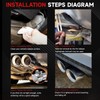 Dual Exhaust Tip 3 Inch Inlet 4 Inch Outlet 16"
