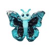 Sequinimals Sequin Blue Butterfly Plush Stuffed Animal, Reversible Sequins Blue/Turquoise