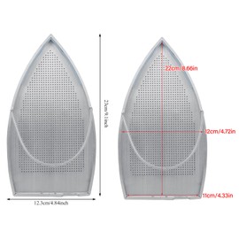 CYSFETENA Aluminum Iron Plate Cover,Slick Cover Iron Protector for Ironing,9.1 X 4.84 in Ironing Shoe for Clothes Pressing Prevents Burn Sticking and Iron Plate Protection