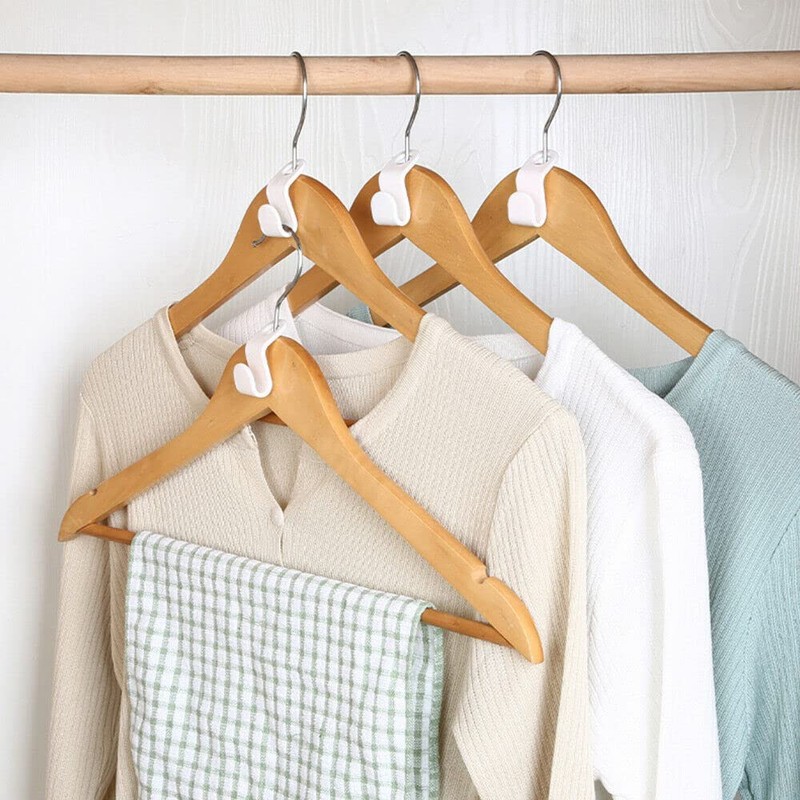 Uandhome Clothes Hanger Connector Hooks, 20PCS Cascading Clothes Hangers for