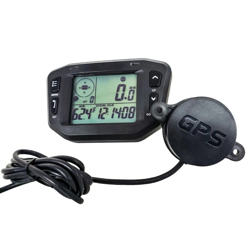 OZ-USA GPS Speedometer LCD Gauge Odometer Hourmeter Voltage Temperature Clock