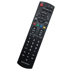 N2QAYB000321 Remote Compatible with Panasonic LCD Plasma TV TC-26LX14 TC-L26X1 TC-32LX14 TC-L32C12K TC-L32C12N TC-L32G1 TC-L37S1 TC-P42X1N TC-P46S1 TC-P50C1 TC-P50X1N TC-P54S1 TC-P58S1 TC-P65