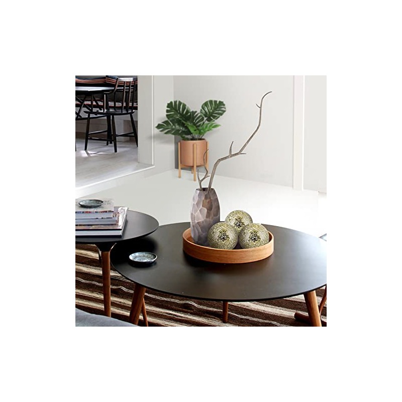 MDLUU Esferas decorativas de 10.2 cm, esferas de mosaico, bolas