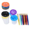 10 Pieces Spill Proof Paint Cups Kids Painting Set with