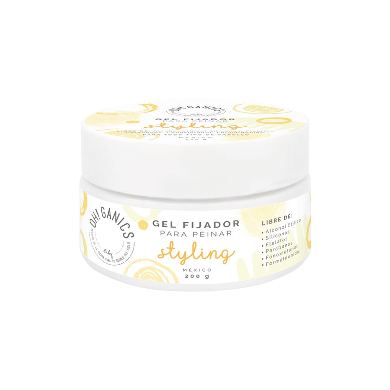 OH! GANICS Gel Fijador para Peinar a tu Bebé 200