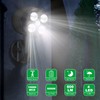 Quiltered Motion Sensor Outdoor Lights, Battery Operated Outdoor Light, 600LM