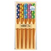 Ishida 67196 Chopsticks Silver Ion Antibacterial Flower Gokoro 5 Pair