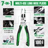 SK 8-Inch Multi-use Long Nose Pliers, Needle Nose Pliers, 7