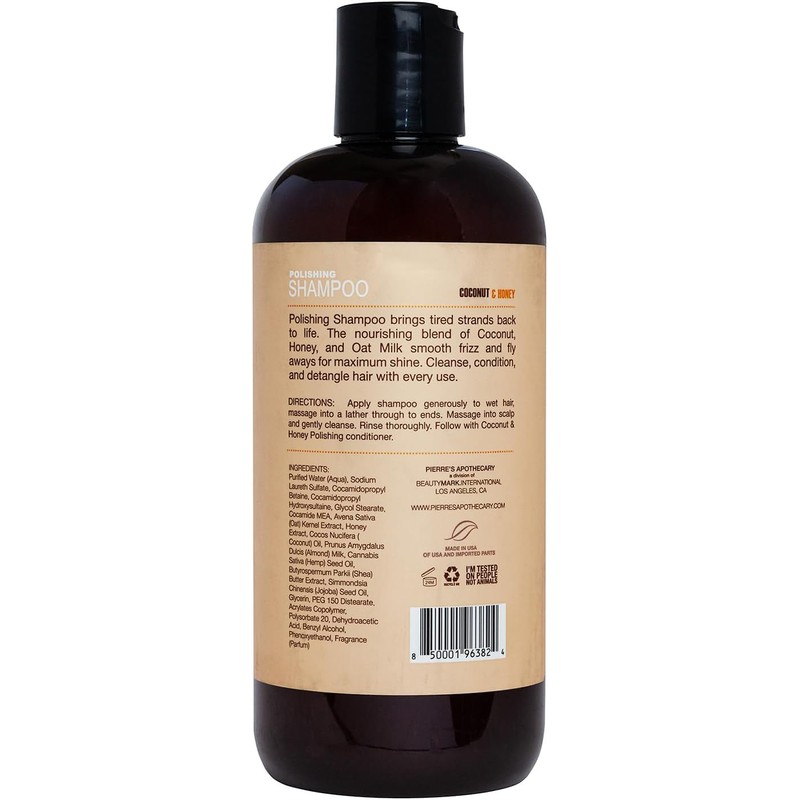 Pierres Apothecary PA Coconut and Honey Polishing Shampoo 16 oz