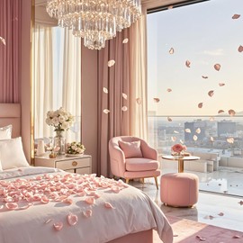 Aeaocvo 200 Stück Rosenblätter aus Seide, Blütenblätter für Blumenmädchen, rosa Rosenblätter und weiße Blütenblätter für Gangstreuung, Esstischdekoration, Party-Konfetti, Brautparty-Dekoration