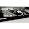 Engraved Big Foot Sasquatch US Flag Car Tag Diamond Etched