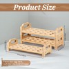 3 Pack Egg Storage for Countertop Wooden Stackable Egg Holder