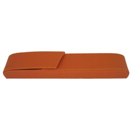 Alassio Rivoli 2654 Writing Instrument Case Imitation Leather Orange Approx. 15.5 × 2.5 × 2 cm