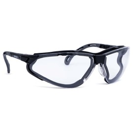 Terminator Xtra EN 166 Safety Glasses Socket: Black Lens: Clear PC INFIELD SAFE