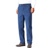 Soojun Mens Elastic Waist Jeans Relaxed Fit with Zipper and