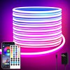 32.8ft LED neon Lights with Remote APP Control IP65 Waterproof