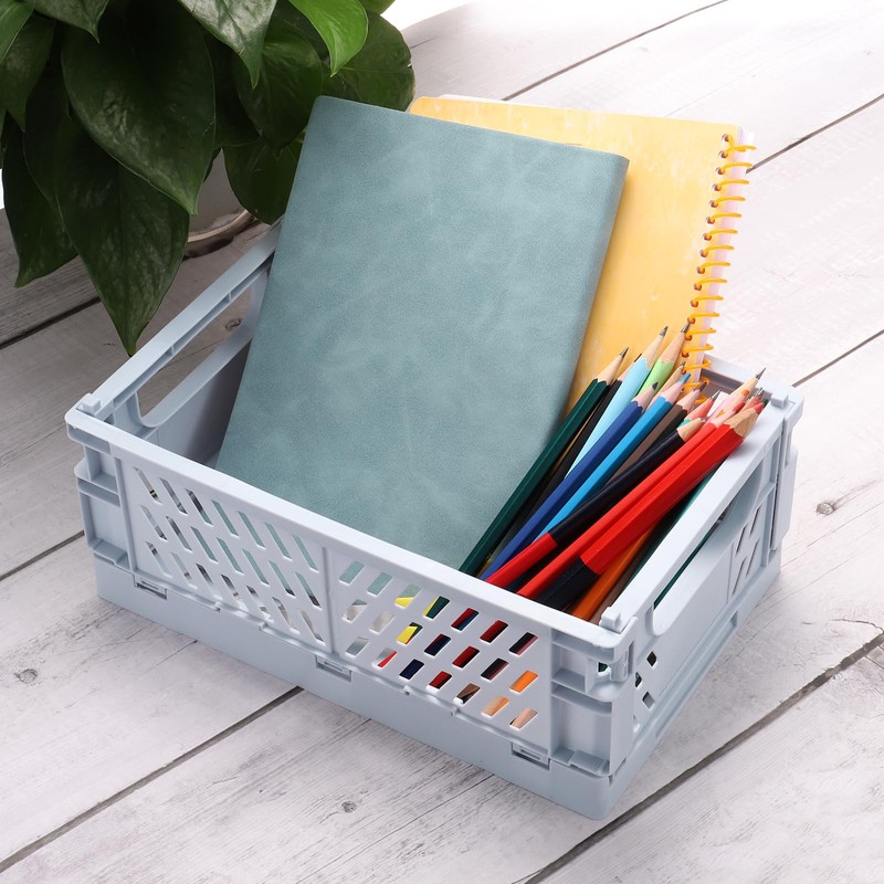 PATIKIL Collapsible Basket, 2 Pcs 9.8 x 6.5 x 3.7
