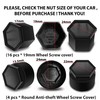 20 x Wheel Bolts Wheel Nuts Rim Lock Nuts Caps