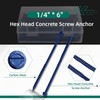Riyhch 100-Pack 1/4" * 6" Hex Head Concrete Screw Anchor,