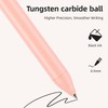 NUSIGN Gel Pens, 5 Pcs 0.5mm Retractable Quick Dry Black