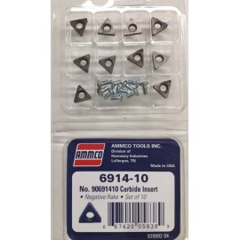 Ammco 6914-10 AMMCO Negative Rake Brake Lathe Bits Carbide Insert (10 pcs) No. 9069141